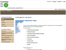Tablet Screenshot of cambridgeeco.co.uk
